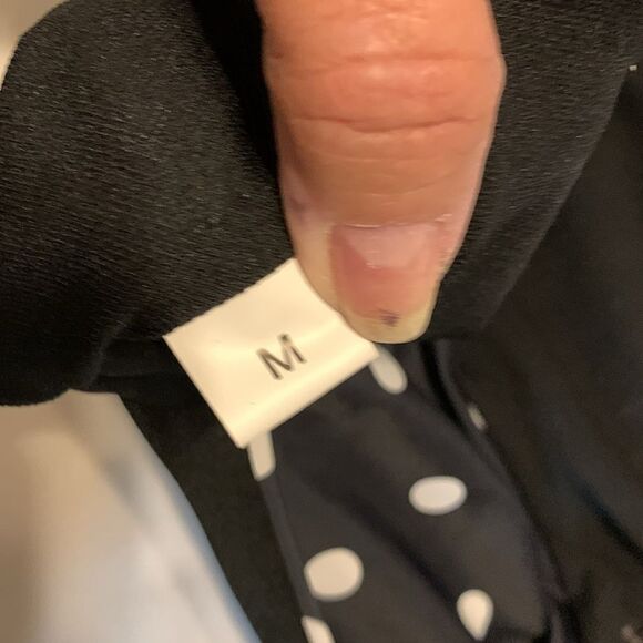 Black and white polkadot size medium NWOT 2-piece bikini - Picture 5 of 11